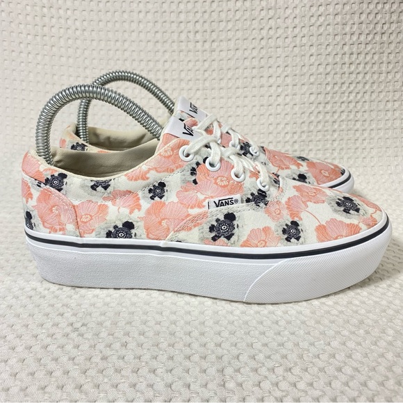 Vans Shoes - Vans OTW Platform Blush Pink Flower Floral Print Lace up Shoe Sneaker; Women’s 7